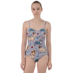 Cats Pattern Sweetheart Tankini Set by Jancukart