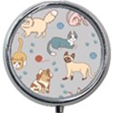 Cats Pattern Mini Round Pill Box View1