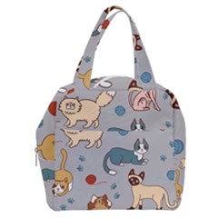 Cats Pattern Boxy Hand Bag