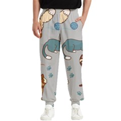 Cats Pattern Men s Elastic Waist Pants