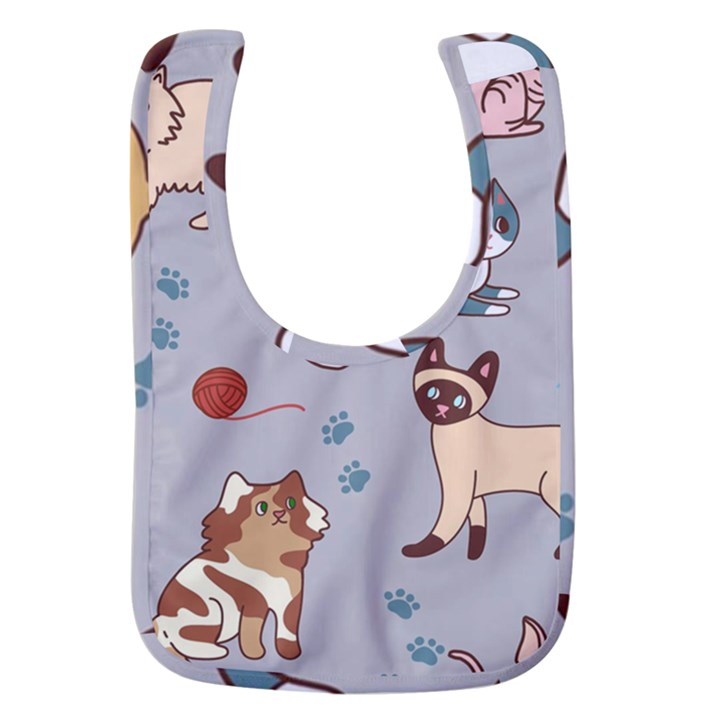 Cats Pattern Baby Bib