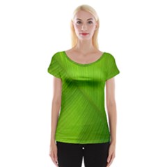 Banana Leaf Cap Sleeve Top by artworkshop