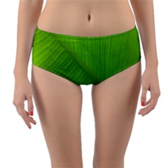 Banana Leaf Reversible Mid-waist Bikini Bottoms by artworkshop