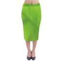 Banana Leaf Velvet Midi Pencil Skirt View1