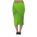 Banana Leaf Velvet Midi Pencil Skirt View2