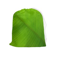 Banana Leaf Drawstring Pouch (xl) by artworkshop