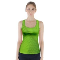 Banana Leaf Racer Back Sports Top by artworkshop