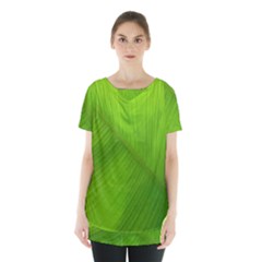 Banana Leaf Skirt Hem Sports Top by artworkshop