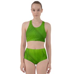 Banana Leaf Racer Back Bikini Set by artworkshop