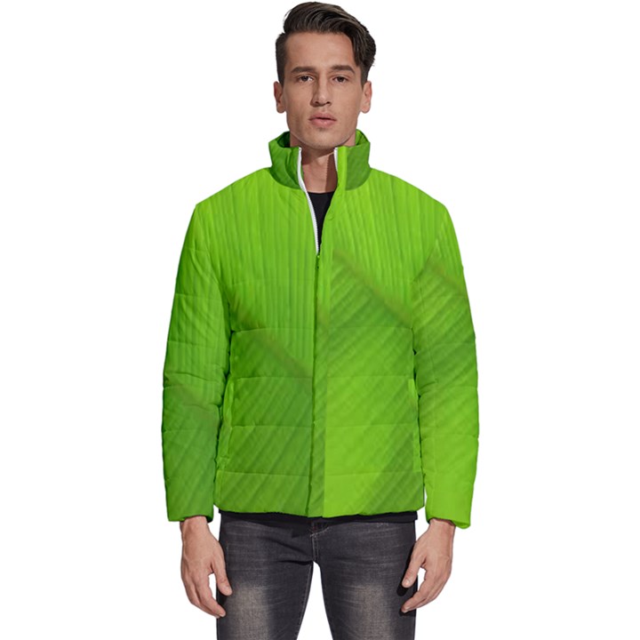 Banana Leaf Men s Puffer Bubble Jacket Coat