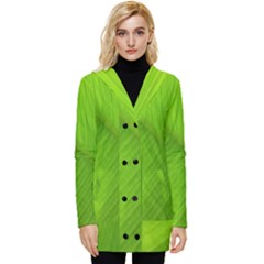 Banana Leaf Button Up Hooded Coat  by artworkshop