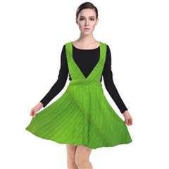 Banana Leaf Plunge Pinafore Dress by artworkshop