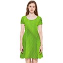 Banana Leaf Inside Out Cap Sleeve Dress View1