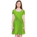 Banana Leaf Inside Out Cap Sleeve Dress View3