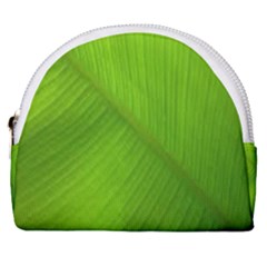 Banana Leaf Horseshoe Style Canvas Pouch by artworkshop