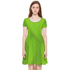 Banana Leaf Inside Out Cap Sleeve Dress by artworkshop