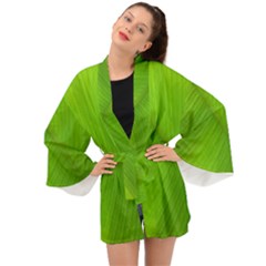 Banana Leaf Long Sleeve Kimono