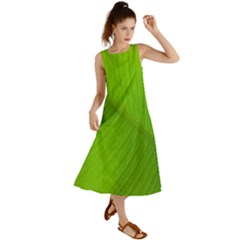 Banana Leaf Summer Maxi Dress by artworkshop