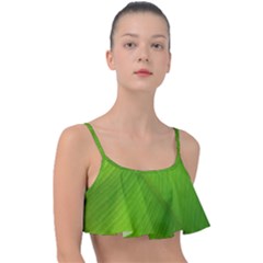 Banana Leaf Frill Bikini Top by artworkshop