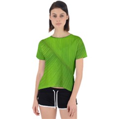 Banana Leaf Open Back Sport Tee by artworkshop