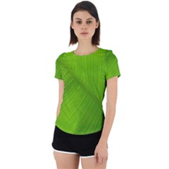 Banana Leaf Back Cut Out Sport Tee