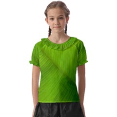 Banana Leaf Kids  Frill Chiffon Blouse by artworkshop