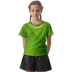 Banana Leaf Kids  Front Cut Tee by artworkshop