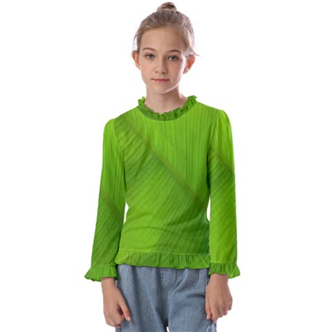 Banana Leaf Kids  Frill Detail Tee by artworkshop