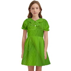 Banana Leaf Kids  Bow Tie Puff Sleeve Dress