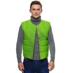 Banana Leaf Men s Short Button Up Puffer Vest	