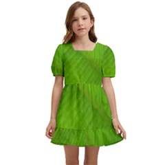 Banana Leaf Kids  Short Sleeve Dolly Dress by artworkshop