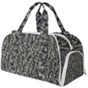 Creepy Head Motif Pattern Burner Gym Duffel Bag View1