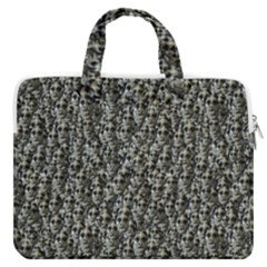 Creepy Head Motif Pattern Macbook Pro 16  Double Pocket Laptop Bag 