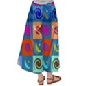 Space-pattern Multicolour Satin Palazzo Pants View2