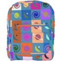 Space-pattern Multicolour Full Print Backpack View1