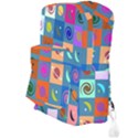 Space-pattern Multicolour Full Print Backpack View3