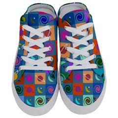 Space-pattern Multicolour Half Slippers