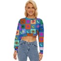 Space-pattern Multicolour Lightweight Long Sleeve Sweatshirt View1