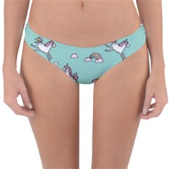 Unicorn Patterns Reversible Hipster Bikini Bottoms