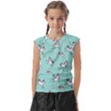 Unicorn Patterns Kids  Raglan Cap Sleeve Tee View1