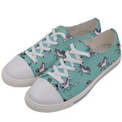 Unicorn Patterns Men s Low Top Canvas Sneakers