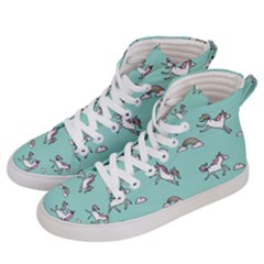 Unicorn Patterns Men s Hi-top Skate Sneakers