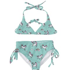 Unicorn Patterns Kids  Classic Bikini Set