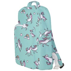 Unicorn Patterns Double Compartment Backpack