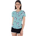 Unicorn Patterns Back Cut Out Sport Tee View1