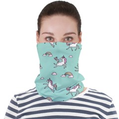 Unicorn Patterns Face Seamless Bandana (adult)