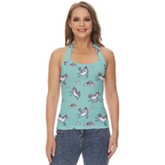 Unicorn Patterns Basic Halter Top