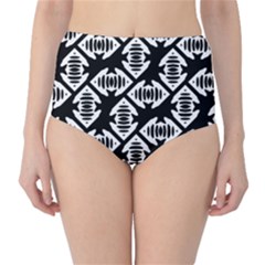 Background Pattern Classic High-waist Bikini Bottoms