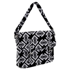 Background Pattern Buckle Messenger Bag