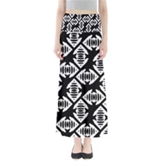 Background Pattern Full Length Maxi Skirt